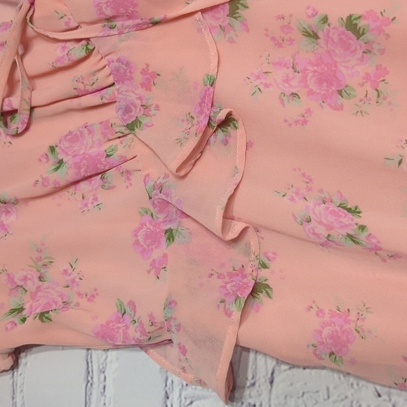 Loveshackfancy Target Womens Dress Pink Floral Barbie Prairie Fleur Midi Size 14 - Picture 4 of 16